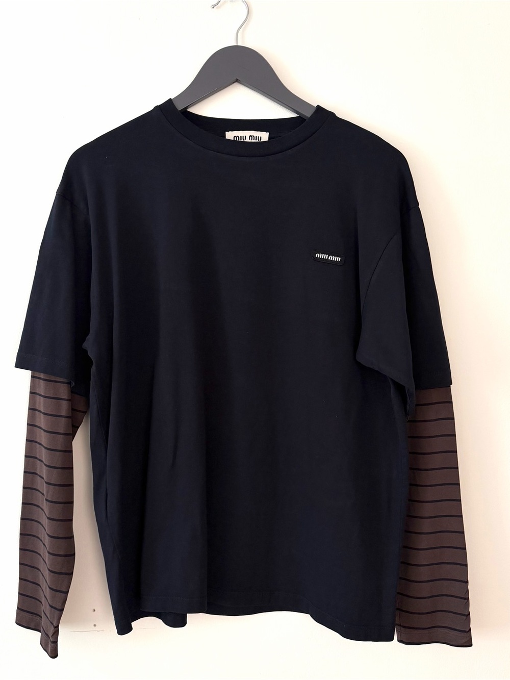 Miu Miu Layered Long-Sleeve Shirt